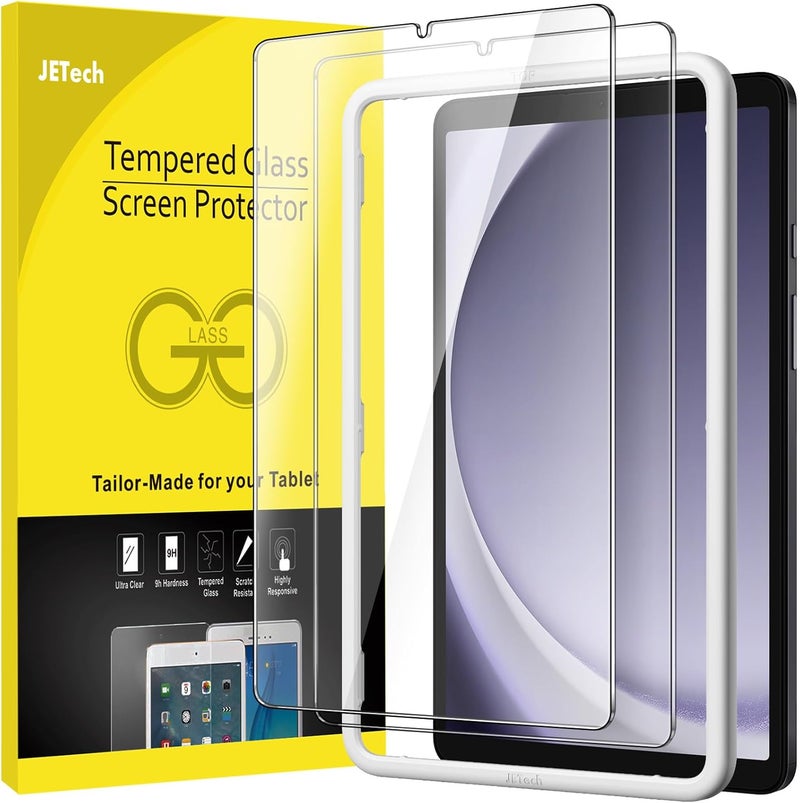 Jetech Screen Protector for Samsung Galaxy Tab A11 / Tab A9 8.7-Inch 2025/2023 with Easy Installation Frame, Tempered Glass Film, HD Clear, 2-Pack - Image 1
